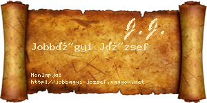 Jobbágyi József névjegykártya