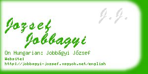jozsef jobbagyi business card